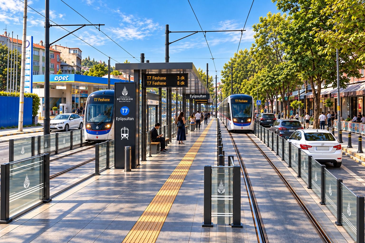 Eyüpsultan-Bayrampaşa Tramvay Hattı Güzergâhındaki 168 Ağaç Taşınıyor
