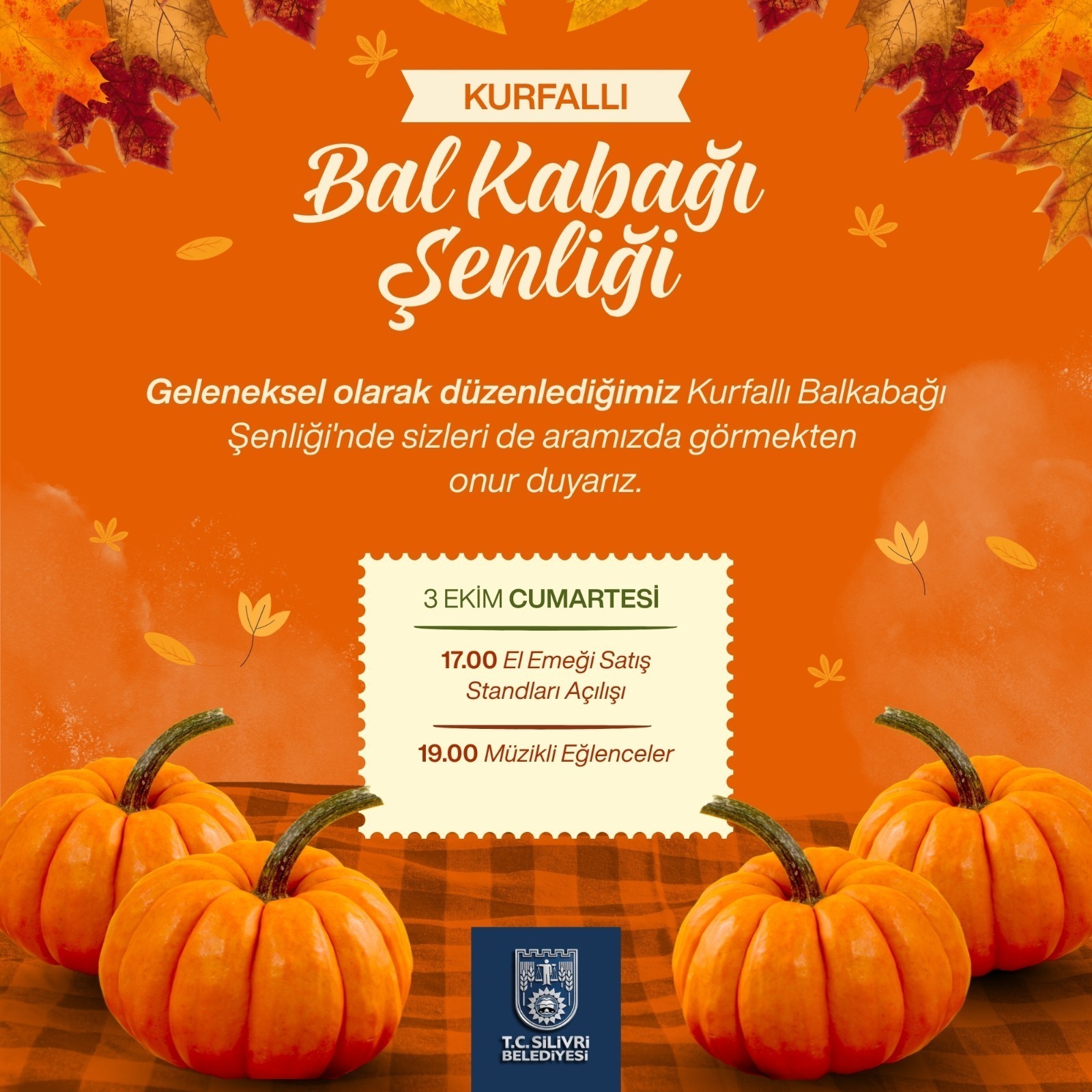 Kurfallı Balkabağı Şenliği 3 Ekim’de Gerçekleştirilecek