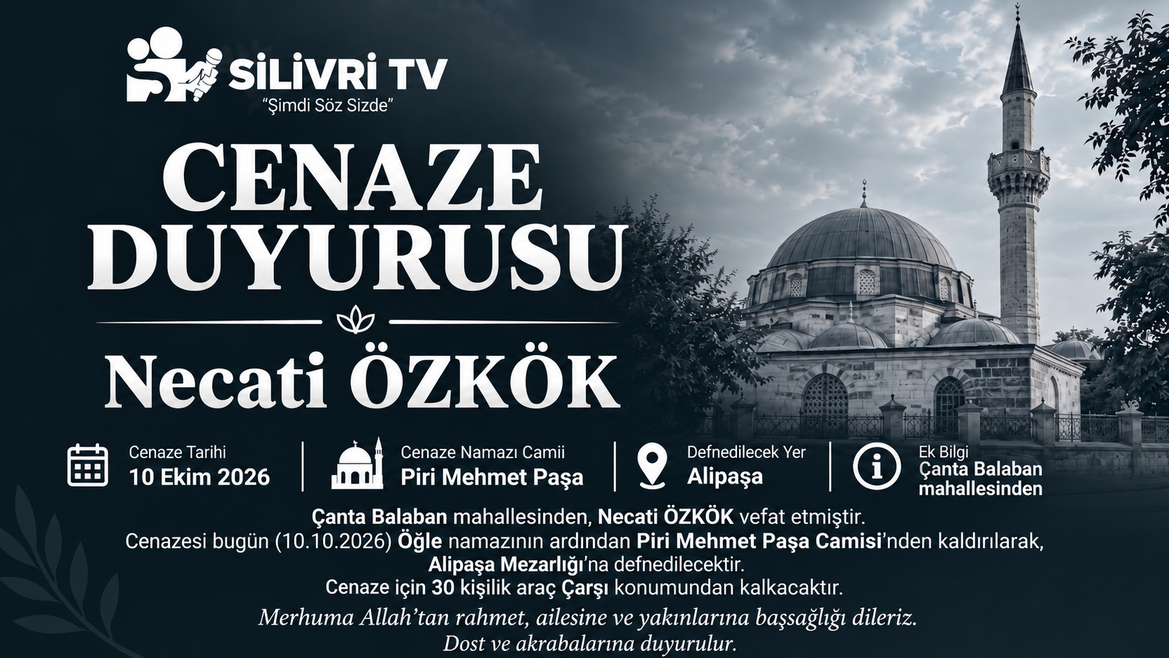 Necati Özkök Hayatını Kaybetti
