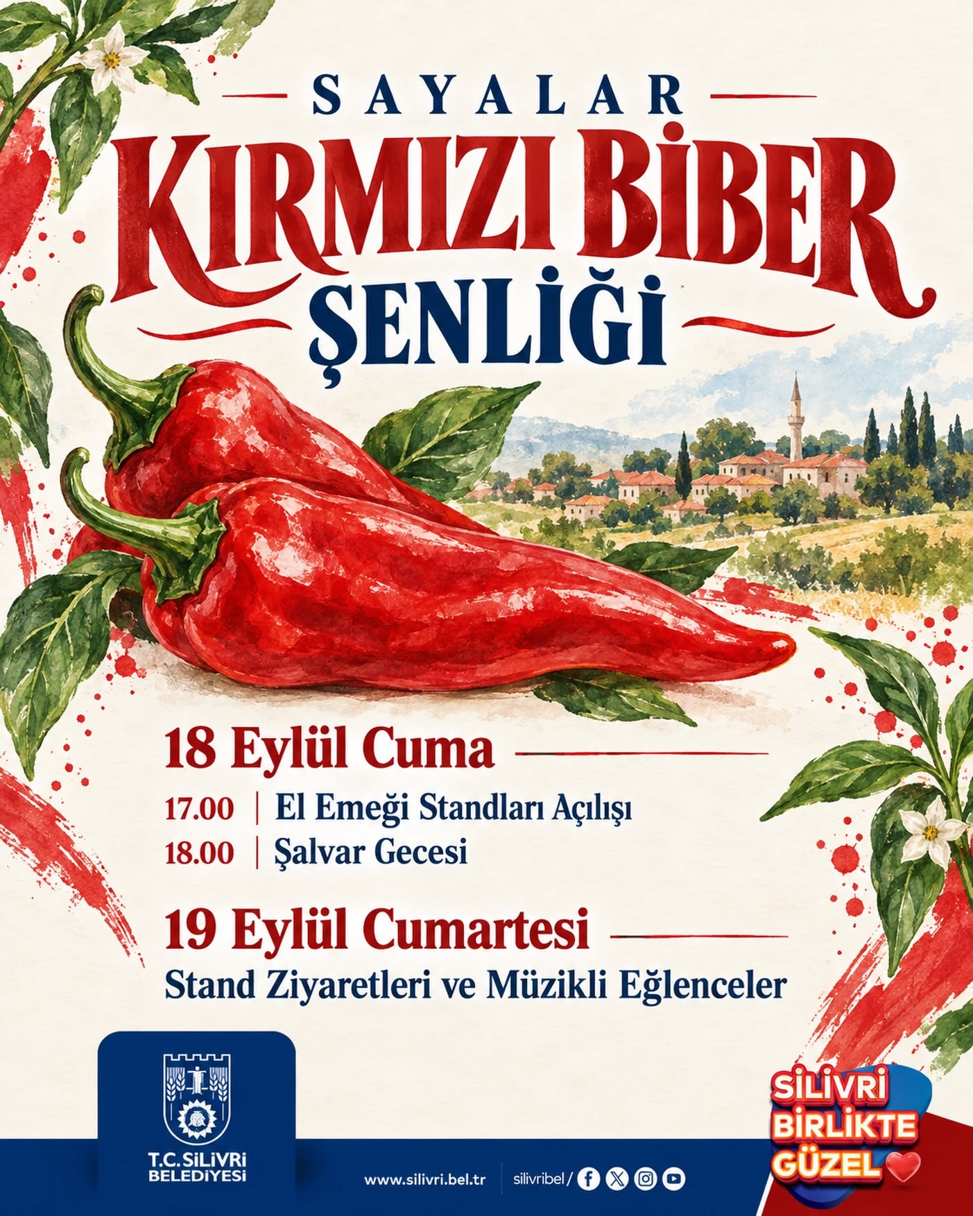 Sayalar’da İki Günlük Kırmızı Biber Şöleni