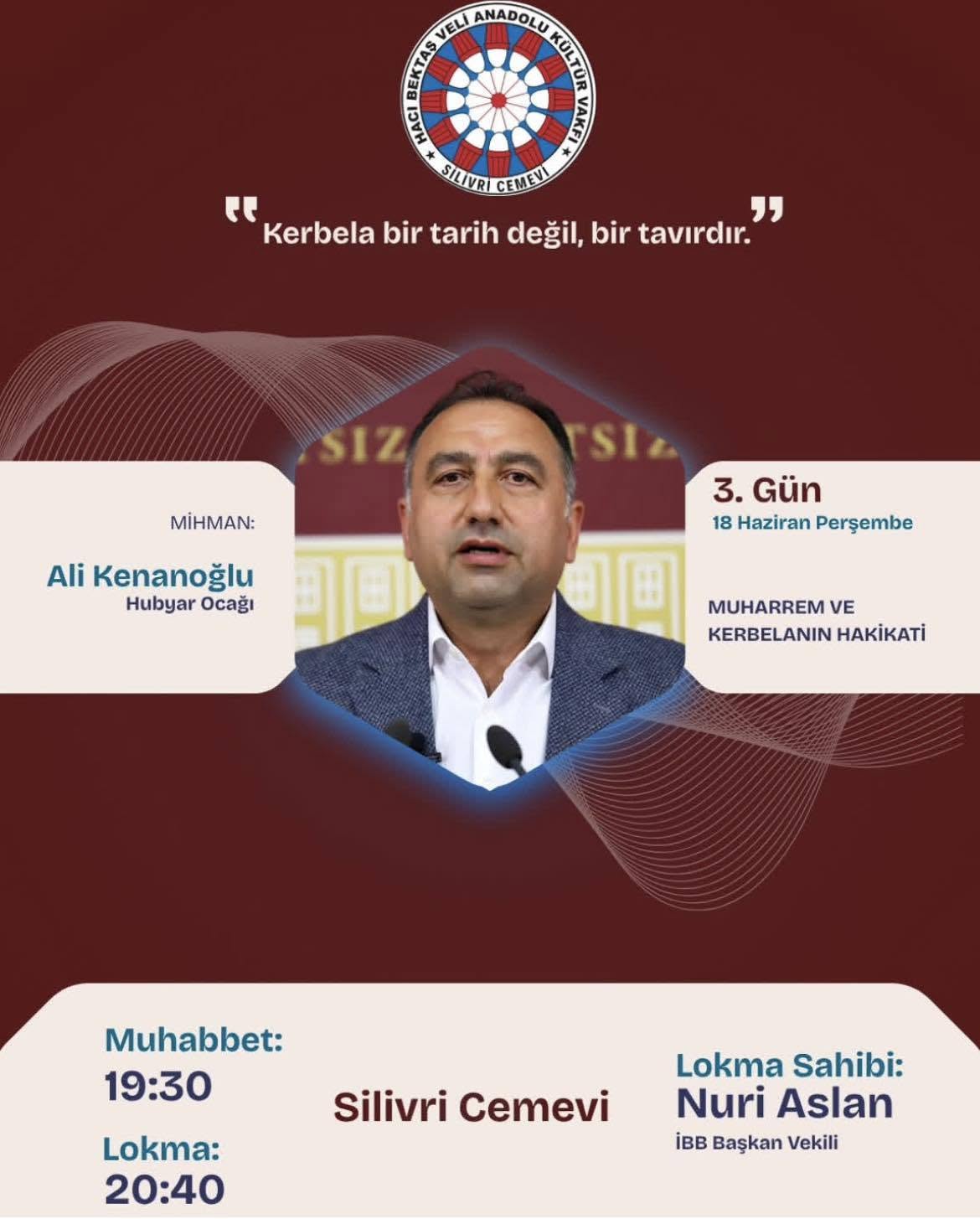 Silivri Cemevi’nden Muharrem Matemi Programına Davet