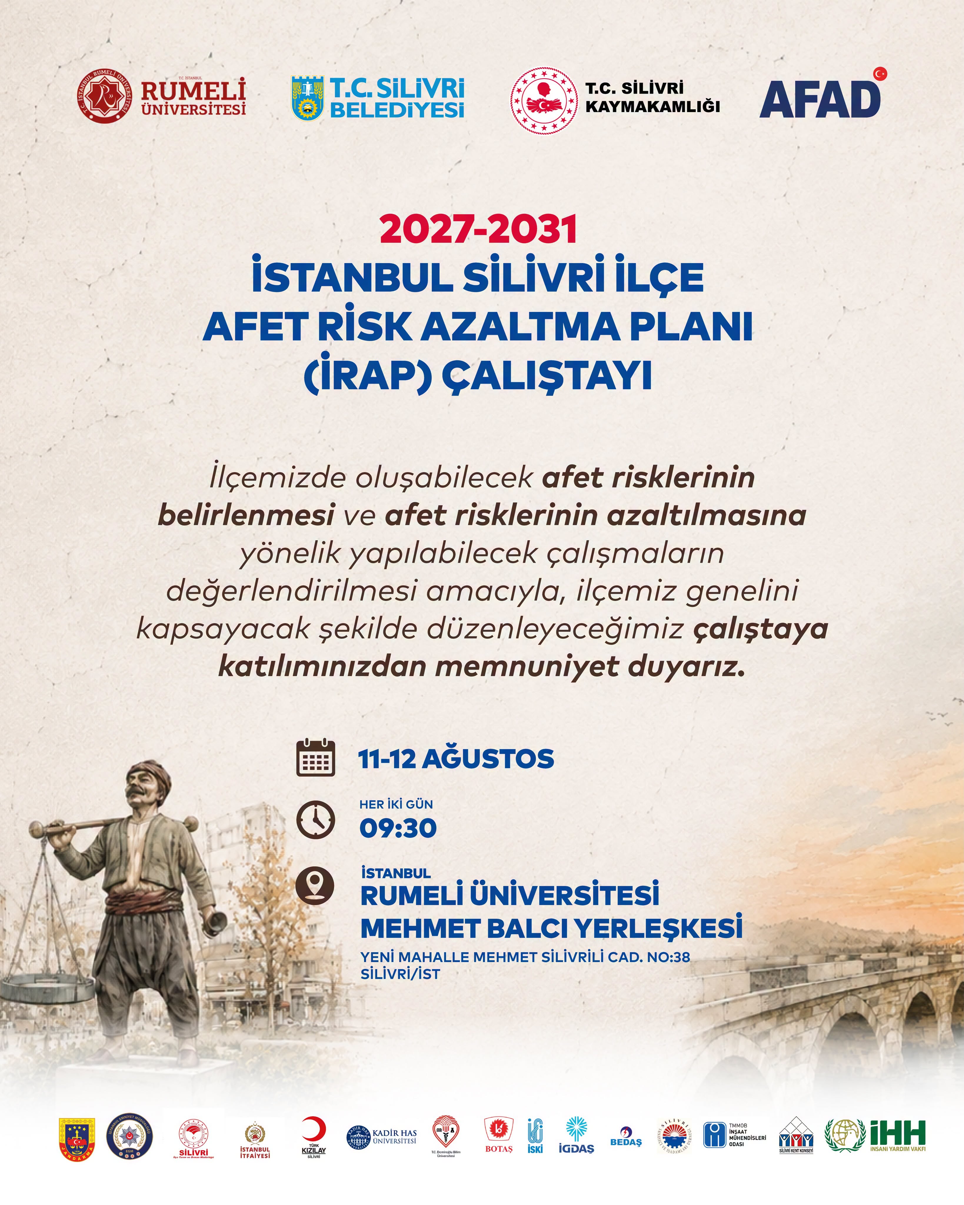 Silivri’de 2027-2031 Afet Risk Azaltma Planı Çalıştayı Düzenlenecek