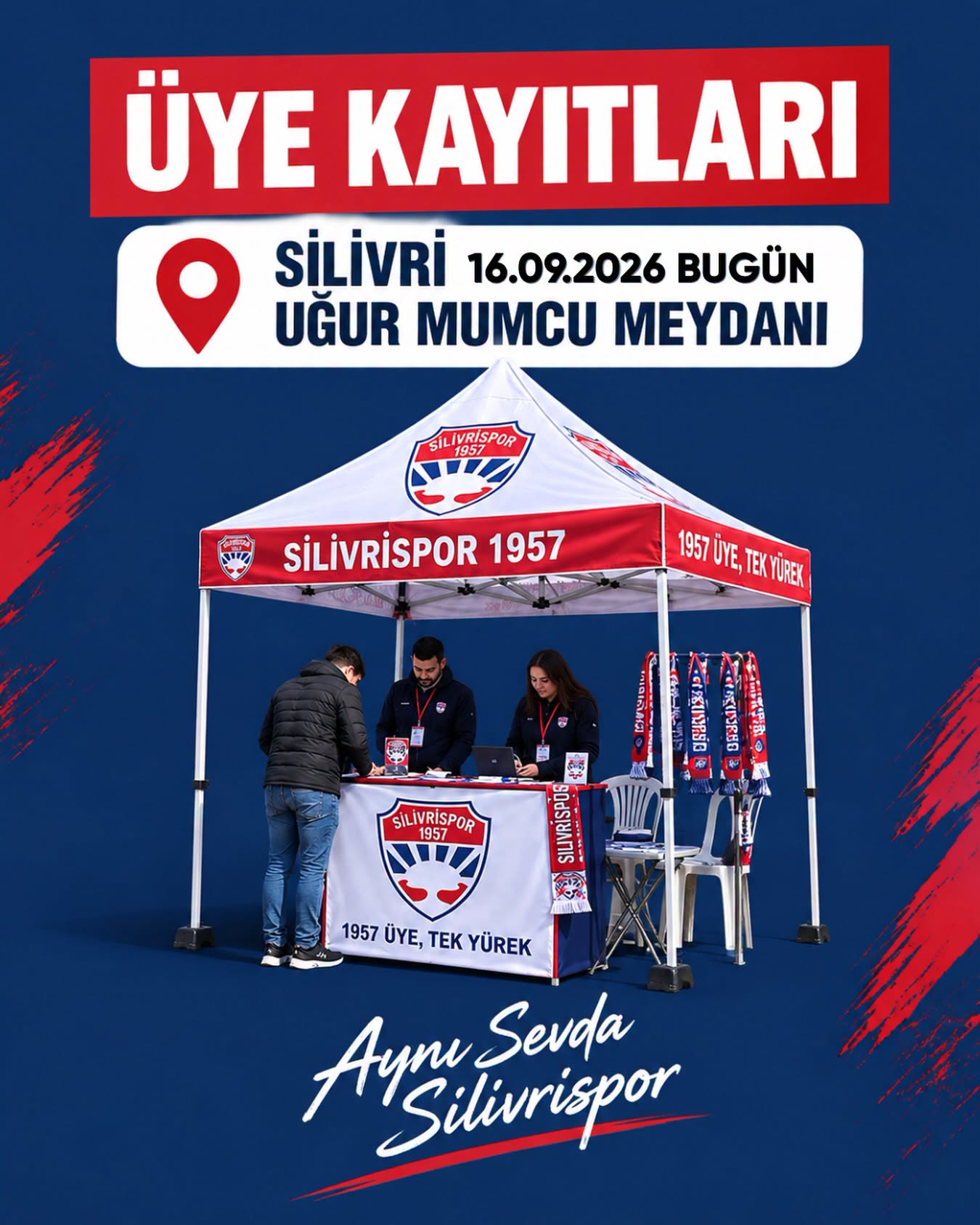 Silivrispor Üyelik Standı Bugün Uğur Mumcu Meydanı’nda