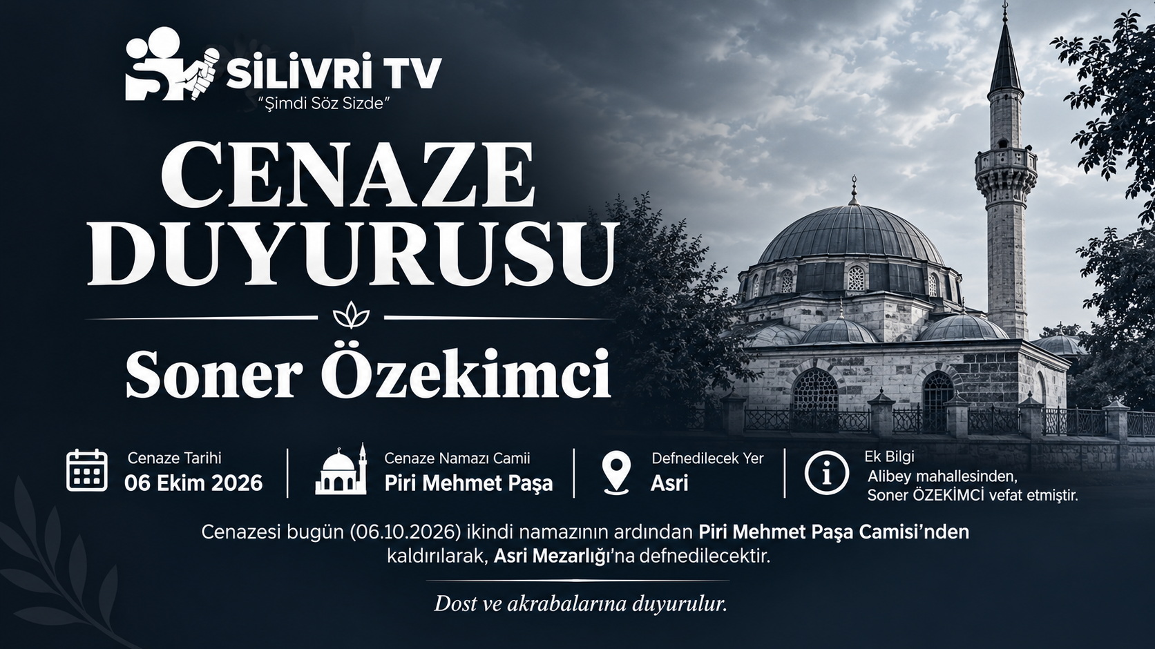 Soner Özekimci Vefat Etti