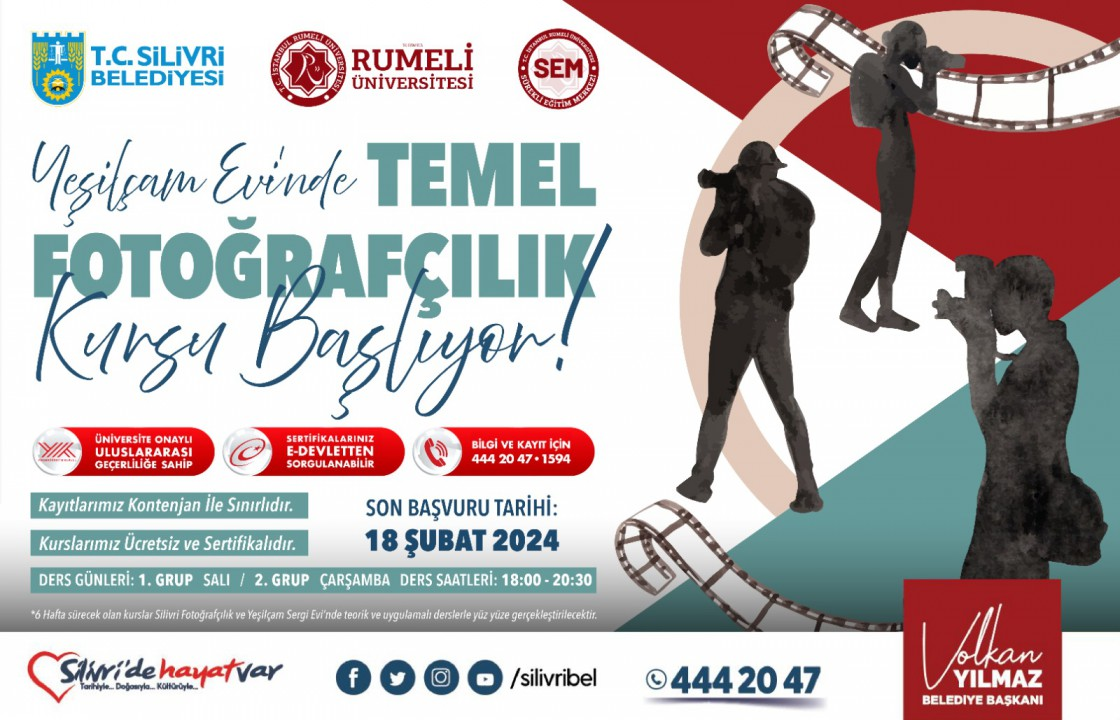Silivri Belediye ve Rumeli Üniversitesi İş Birliği İle Fotoğrafçılık Kursu Başlıyor