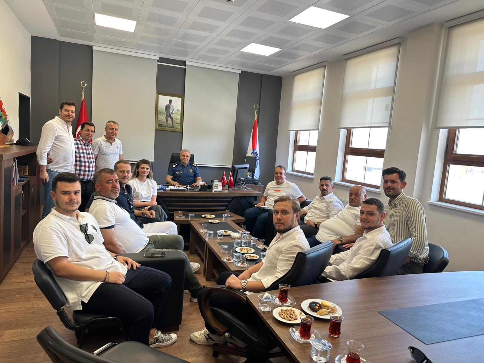 Silivrispor Kulübü, Emniyet Müdürü Cemil Erim’i Kongre Sonrası Ziyaret Etti