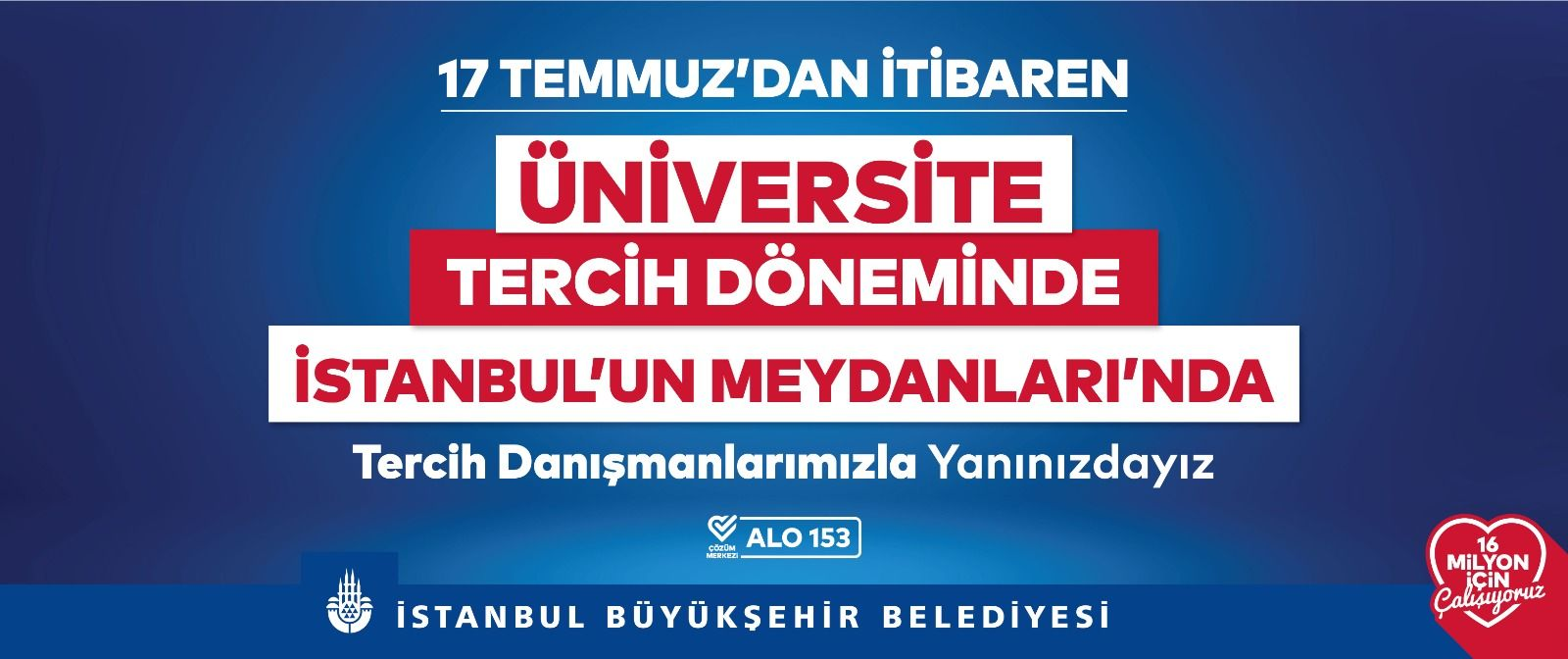 İBB’den Gençlere Tercih Desteği