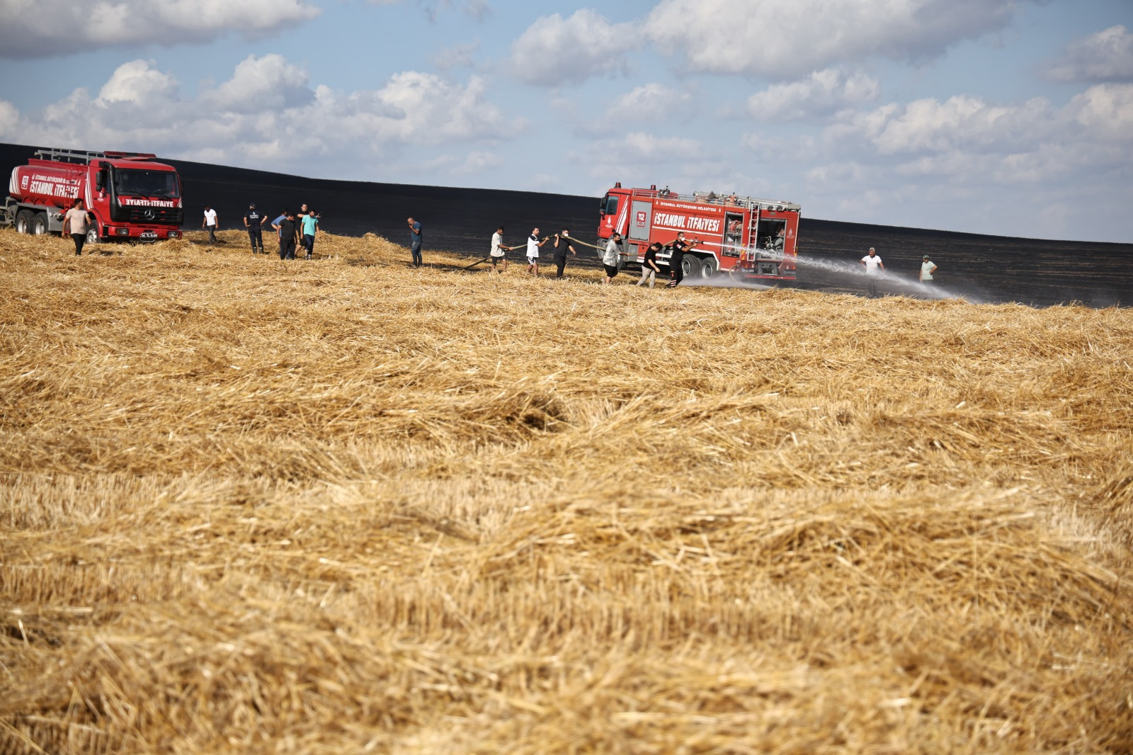 Başkan Balcıoğlu, Yangın Bölgesinde İncelemelerde Bulundu
