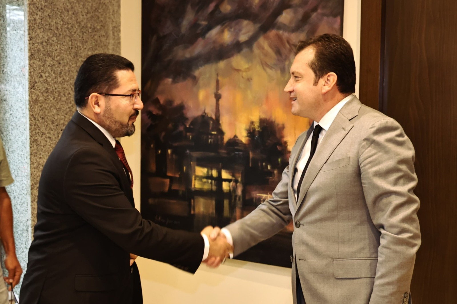 İlçe Milli Eğitim Müdürü İbrahim Hakkı Damat, Başkan Balcıoğlu’nu Ziyaret Etti