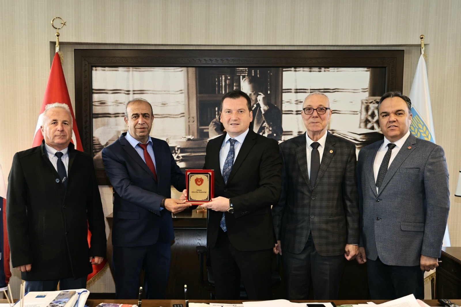 Başkan Balcıoğlu, TEMAD Silivri Şubesi Başkanı Ramazan Yeter’i Makamında Ağırladı